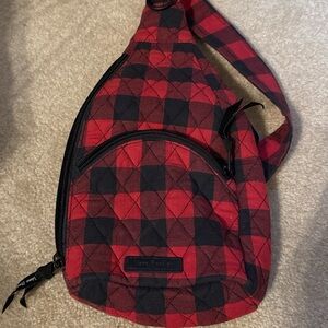 Vera Bradley Buffalo Check Quilted Cross-Body Sling Bag